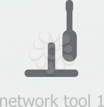Royalty Free Clipart Image of a Network Tool Icon