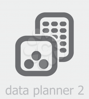 Royalty Free Clipart Image of a Data Planner