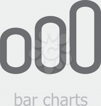 Royalty Free Clipart Image of Bar Charts