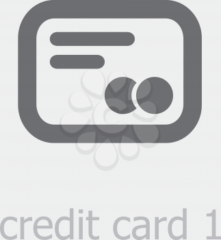 Royalty Free Clipart Image of a Credit Card Icon
