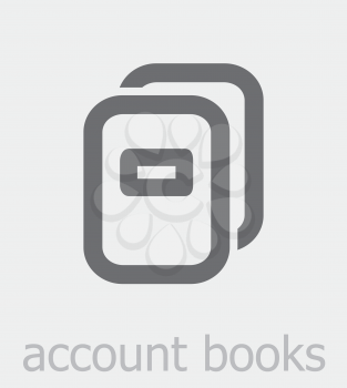 Royalty Free Clipart Image of Account Books