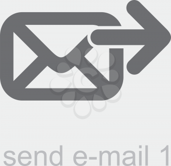Royalty Free Clipart Image of a Send Email Icon