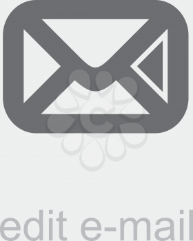 Royalty Free Clipart Image of an Edit Email Icon