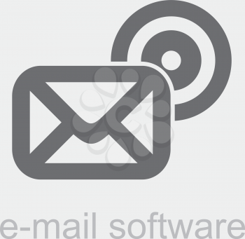 Royalty Free Clipart Image of Email Software Icon