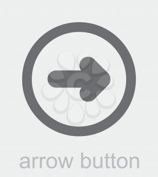 Royalty Free Clipart Image of an Arrow Button Icon