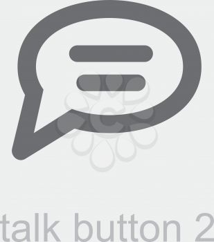 Royalty Free Clipart Image of a Talk Button