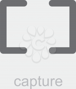 Royalty Free Clipart Image of a Capture Button