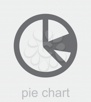 Royalty Free Clipart Image of a Pie Chart Icon