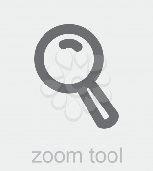 Royalty Free Clipart Image of a Zoom Tool