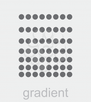Royalty Free Clipart Image of a Gradient Icon
