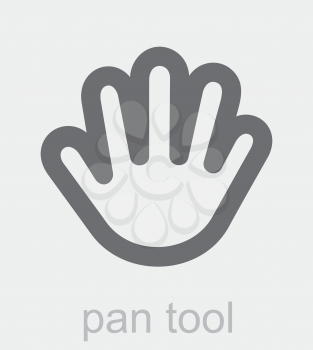 Royalty Free Clipart Image of a Pan Tool