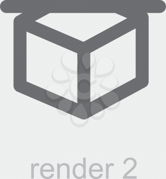 Royalty Free Clipart Image of a Render Icon