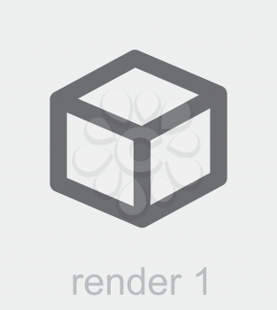 Royalty Free Clipart Image of a Render Icon