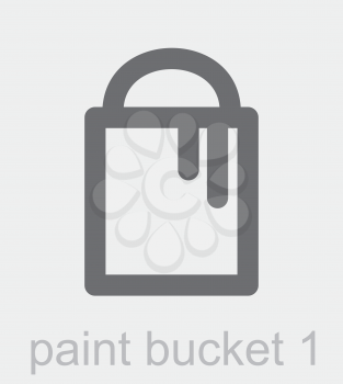 Royalty Free Clipart Image of a Paint Bucket Icon