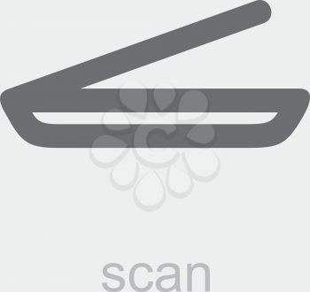 Royalty Free Clipart Image of a Scan Icon