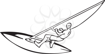 Surfboarding Clipart