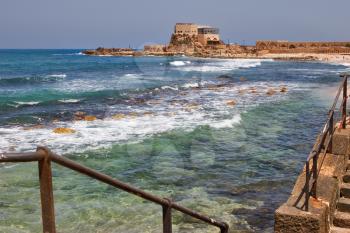Royalty Free Photo of the National Park Caesarea in Israel