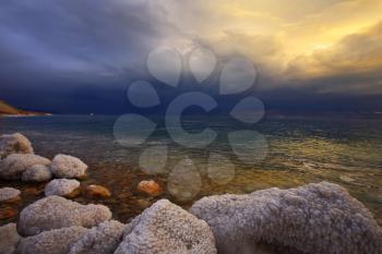 Royalty Free Photo of the Dead Sea in Israel