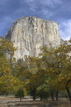  A granite monolith in reserve Yosemite-park