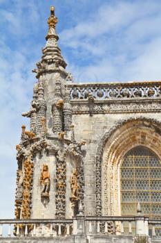 The monastery-fortress of the Knights Templar in Tomar, close to Lisbon