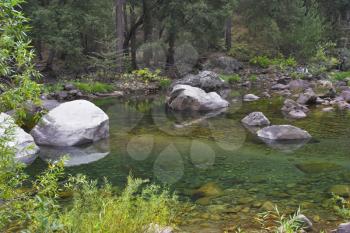  Wood speeches in reserve and the large stones ground by water