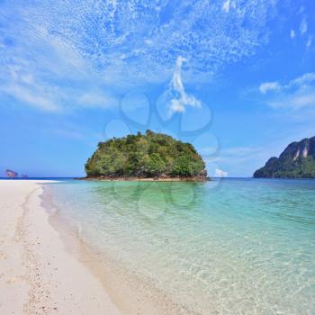  Thailand. Magic island near to a sandy beach