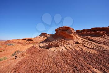 Quaint and picturesque forms cliffs of red sandstone. Walk around the famous Horseshoe Canyon