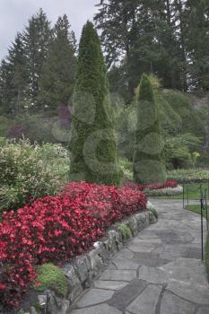 Phenomenally beautiful and picturesque garden for walks and supervision over flowers and trees