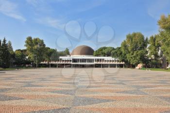 Attraction in Lisbon. Art museum with a circular dome