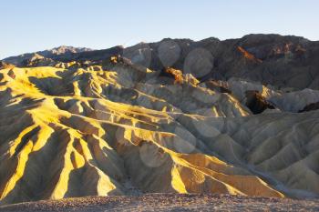  A beautiful and well-known part of Death valley Zabriskie-point.