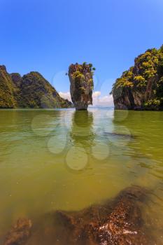 James Bond's island in the form of a vase. Freakish islands in the Andaman Sea. Fine rest in Thailand