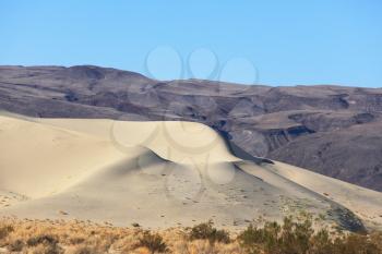 A huge sand dune in Eureka. California, USA