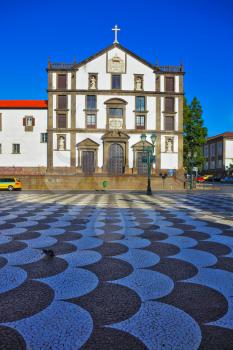FUNCHAL, MADEIRA - OCTOBER 08, 2011:  An office building in the main square of the city