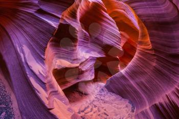  Antelope Canyon in the Navajo reservation. Incredible play of light and color. Arizona, USA