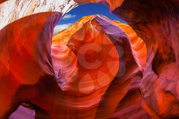  Antelope Canyon in the Navajo reservation. Arizona, USA. Incredible play of light and shade