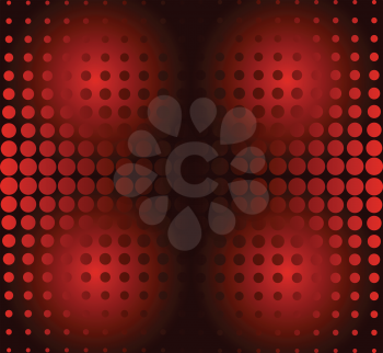 Royalty Free Clipart Image of a Red Gradient Circle Pattern