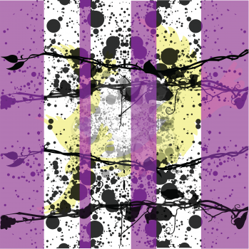 black and white purple striped splashed grunge background