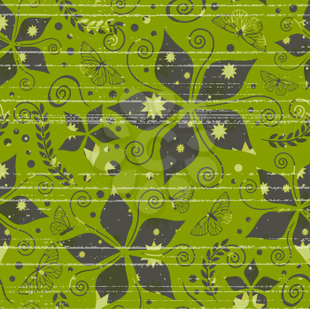 pattern with nature and grunge