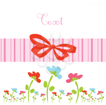 flowers on spring card