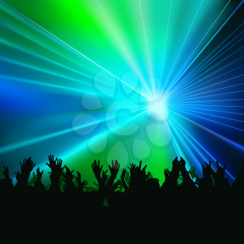 Royalty Free Clipart Image of a Discotheque