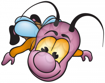 Royalty Free Clipart Image of a Small Bug