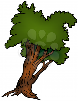 Royalty Free Clipart Image of a Tree