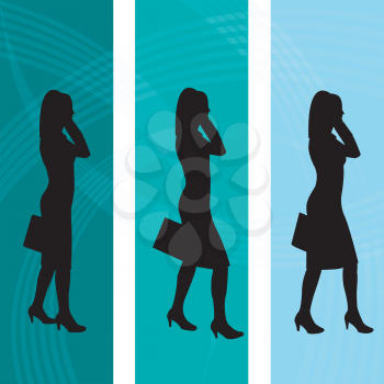 Background with Business Women