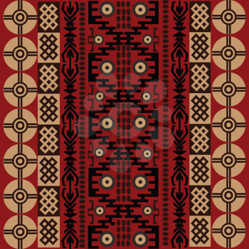 Background with ethnic African symbols