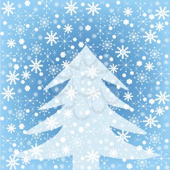 Blue winter background