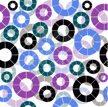 Royalty Free Clipart Image of a Background With Circles