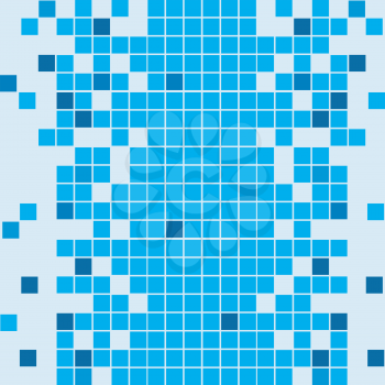 Seamless bathroom mosaic tiled background