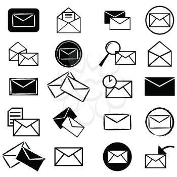 Set of e-mail icons