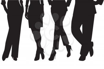Set of legs silhouettes