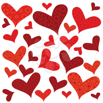Valentine's Day background with hearts, wrapping paper